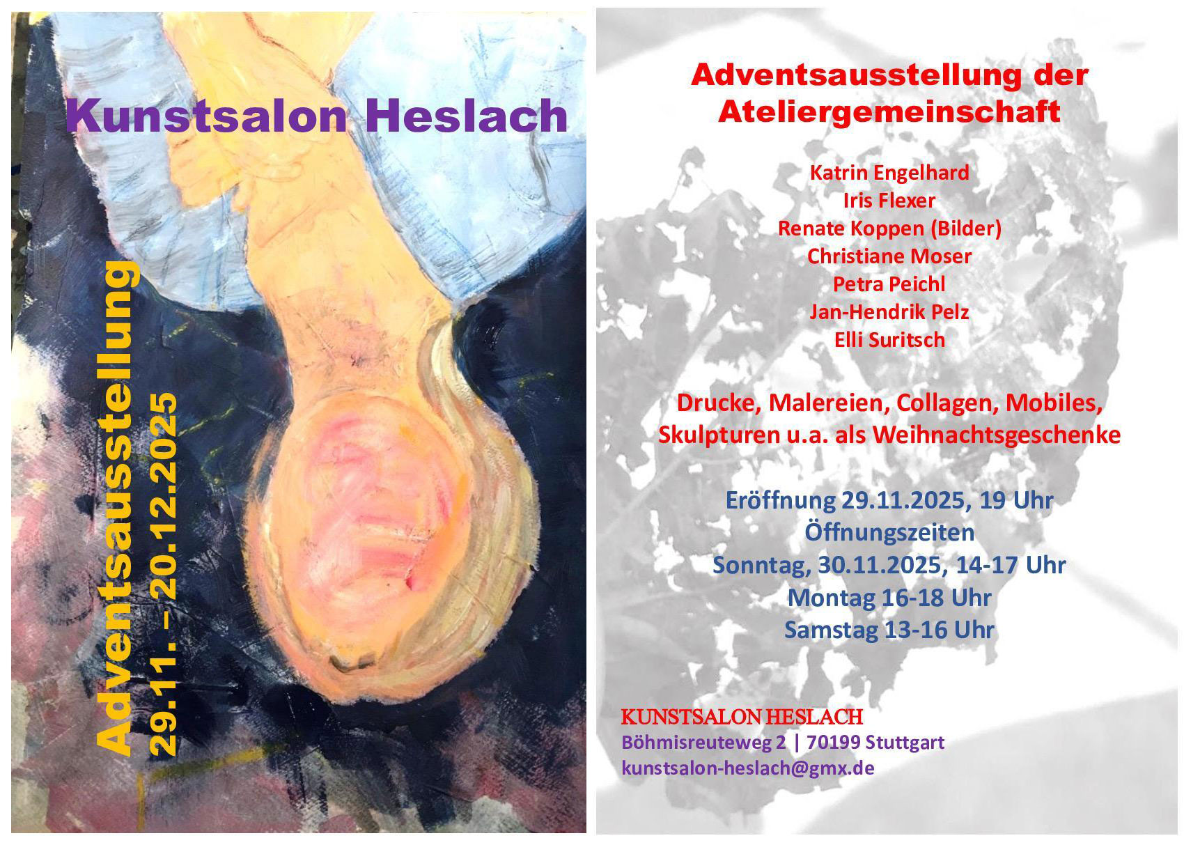 Adventsausstellung Kunstsalon Heslach 2025
